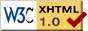 W3C: Valid XHTML 1.0