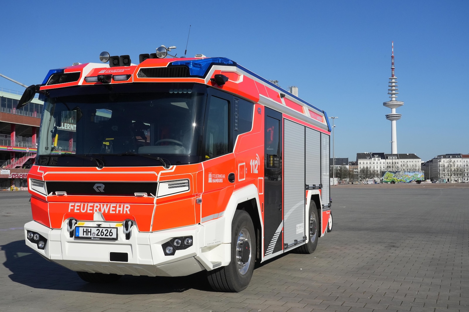 © Feuerwehr Hamburg Das elektrische Hilfeleistungs-Löschfahrzeug