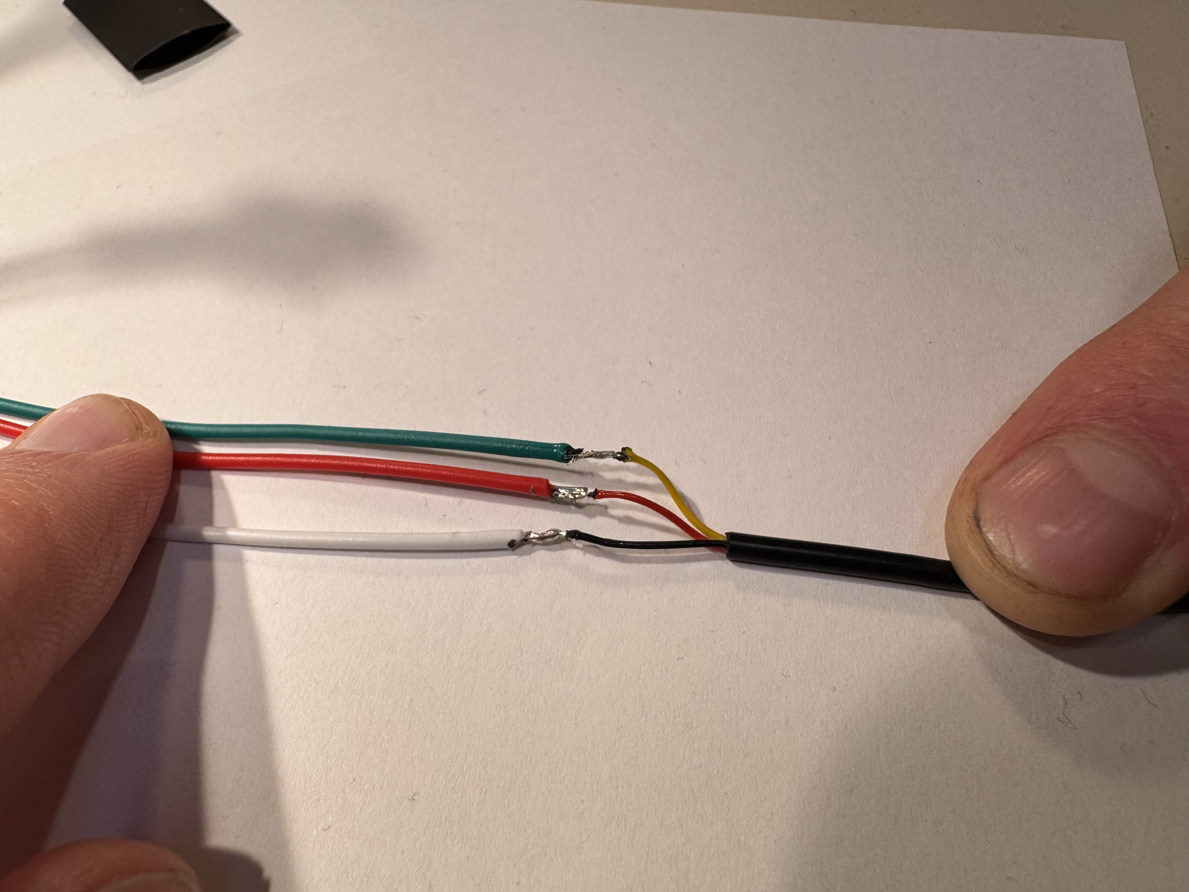 Picture of soldered cable