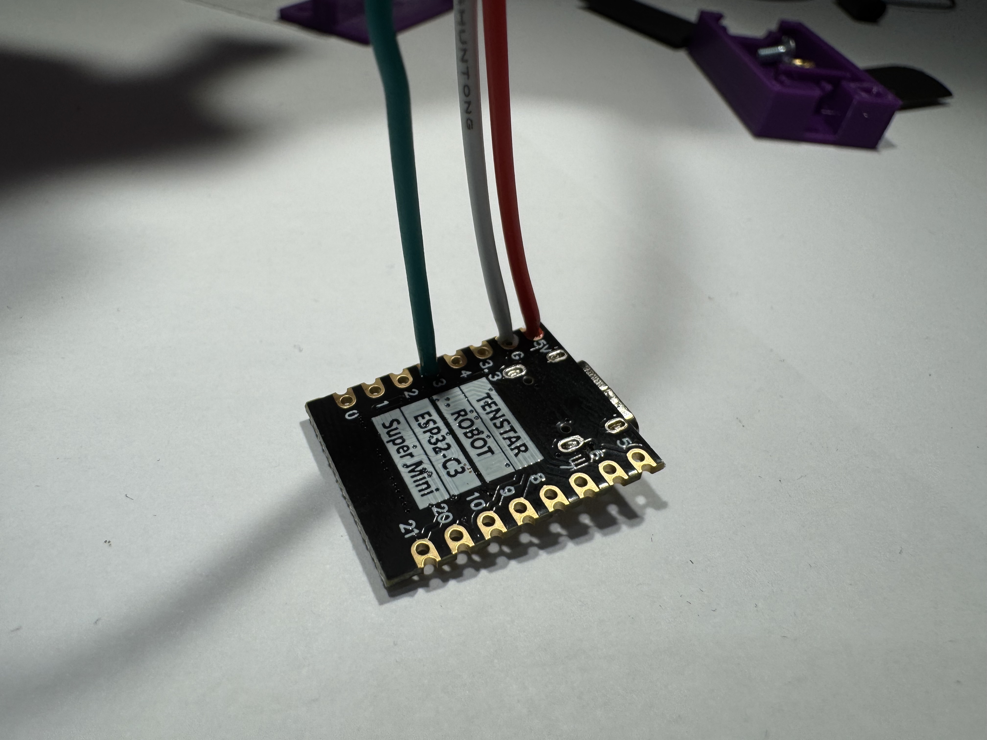 Soldered cables (back)